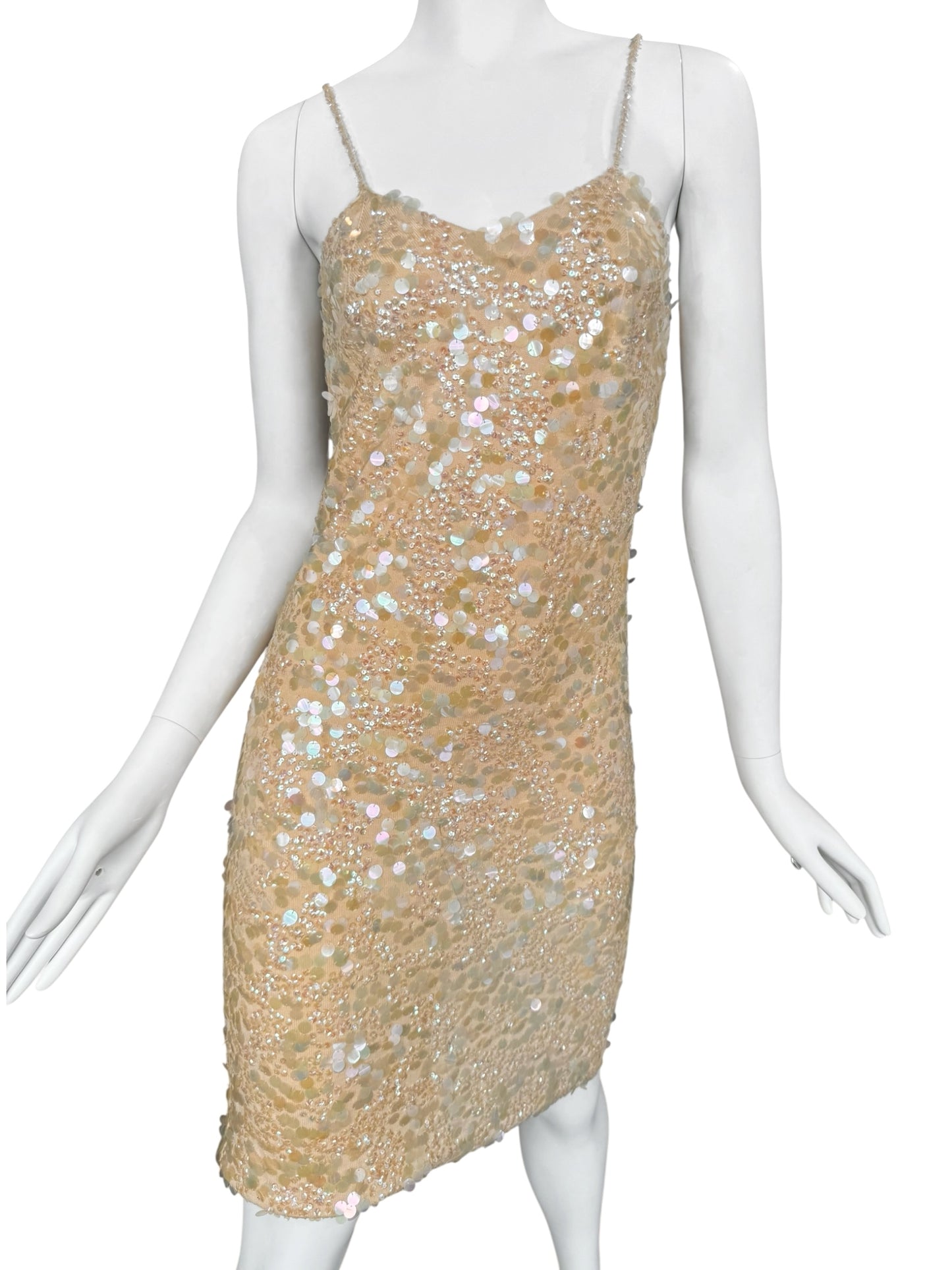 PLEIN SUD SS2000 YELLOW EMBELLISHED MIDI DRESS