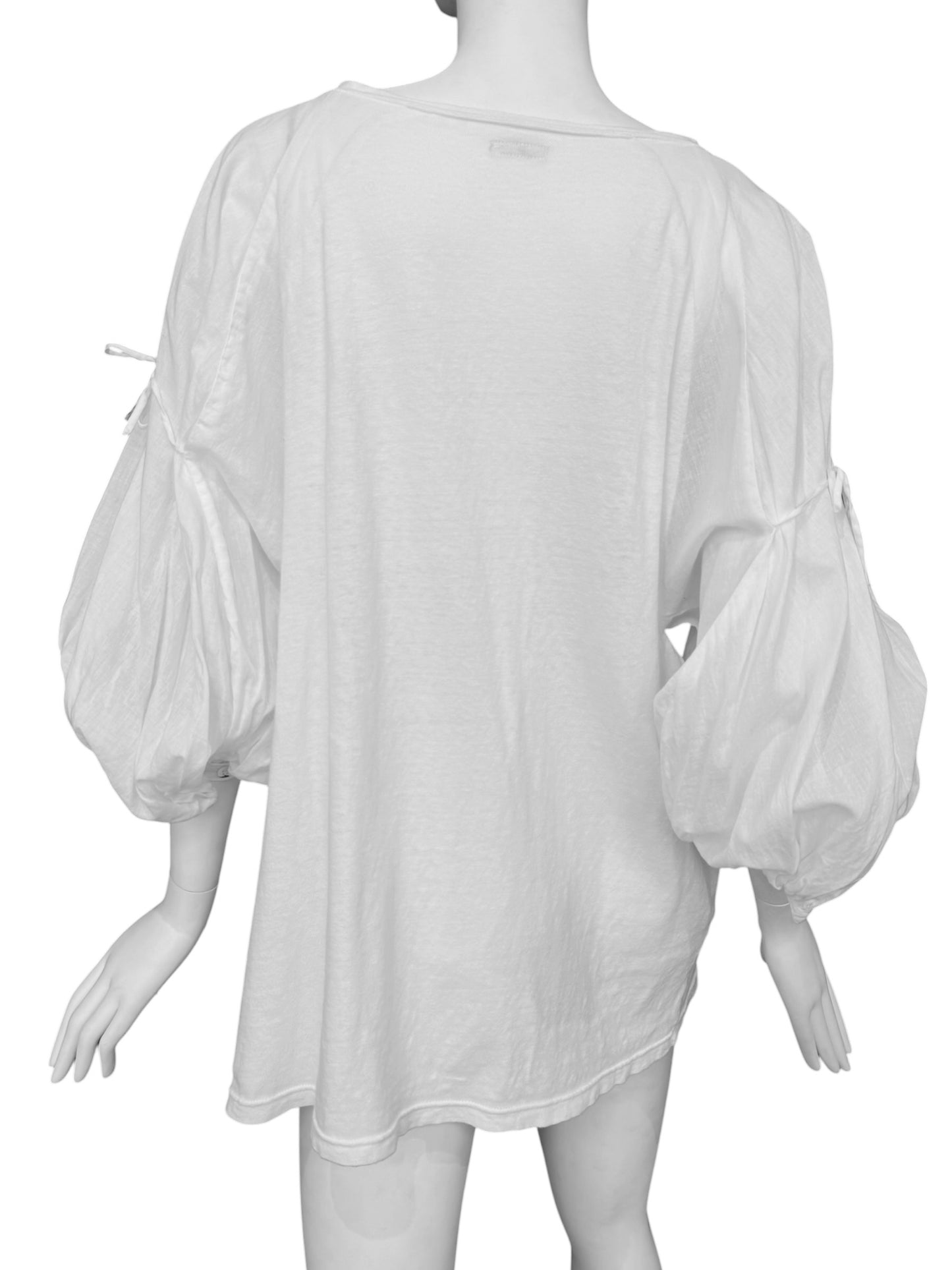 KAPITAL 2000s WHITE OVERSIZE BLOUSE