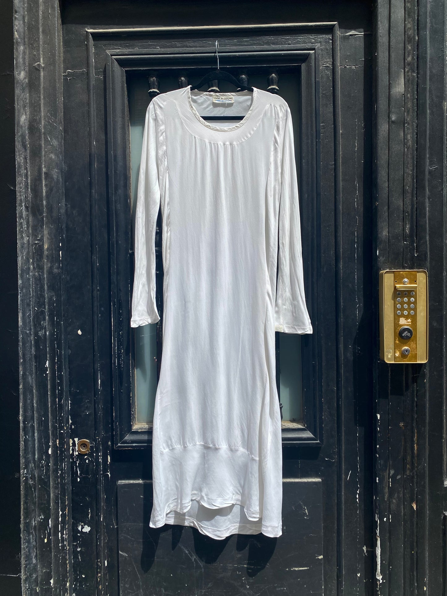 COMME DES GARÇONS 1990s WHITE MAXI DRESS