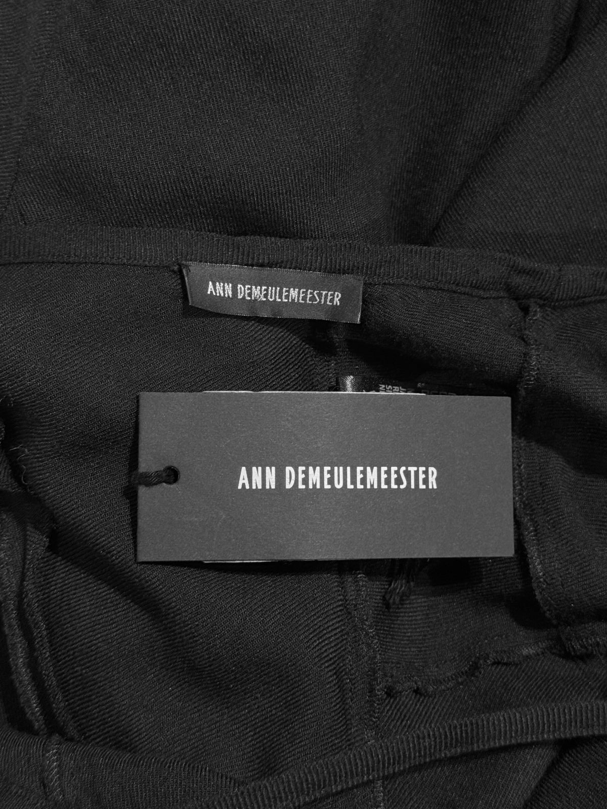 ANN DEMEULEMEESTER SS2021 BY SÉBASTIEN MEUNIER BLACK MAXI DRESS