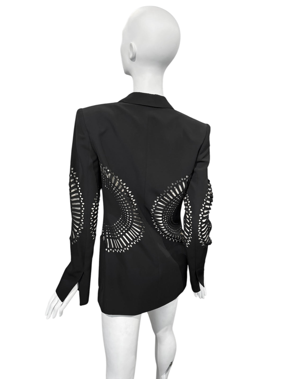 GIANFRANCO FERRÉ SS2004 BLACK CUT OUT BLAZER