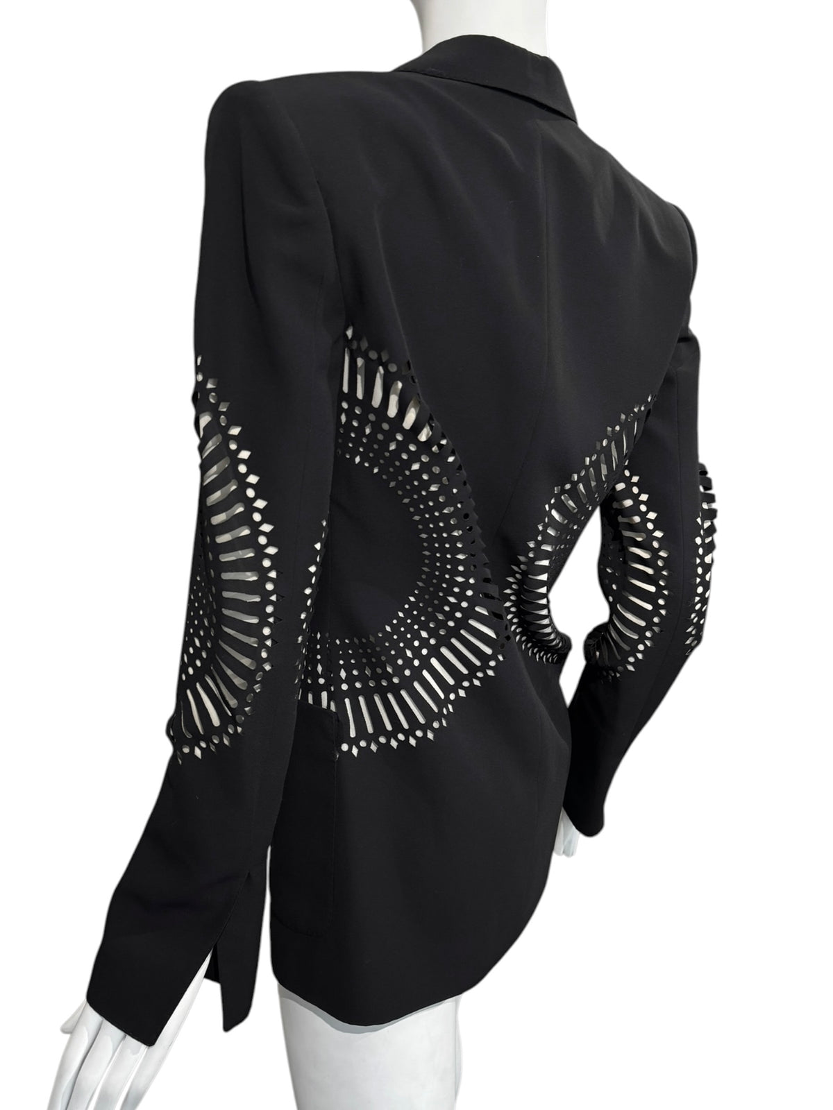 GIANFRANCO FERRÉ SS2004 BLACK CUT OUT BLAZER