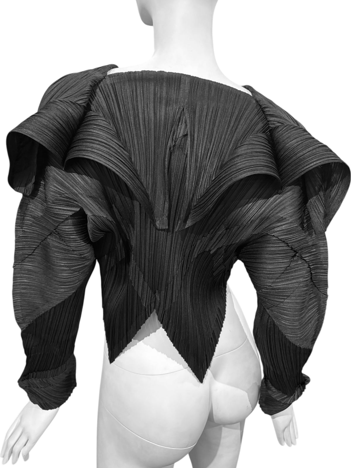PLEATS PLEASE ISSEY MIYAKE FW2016 BLACK PLEATED JACKET