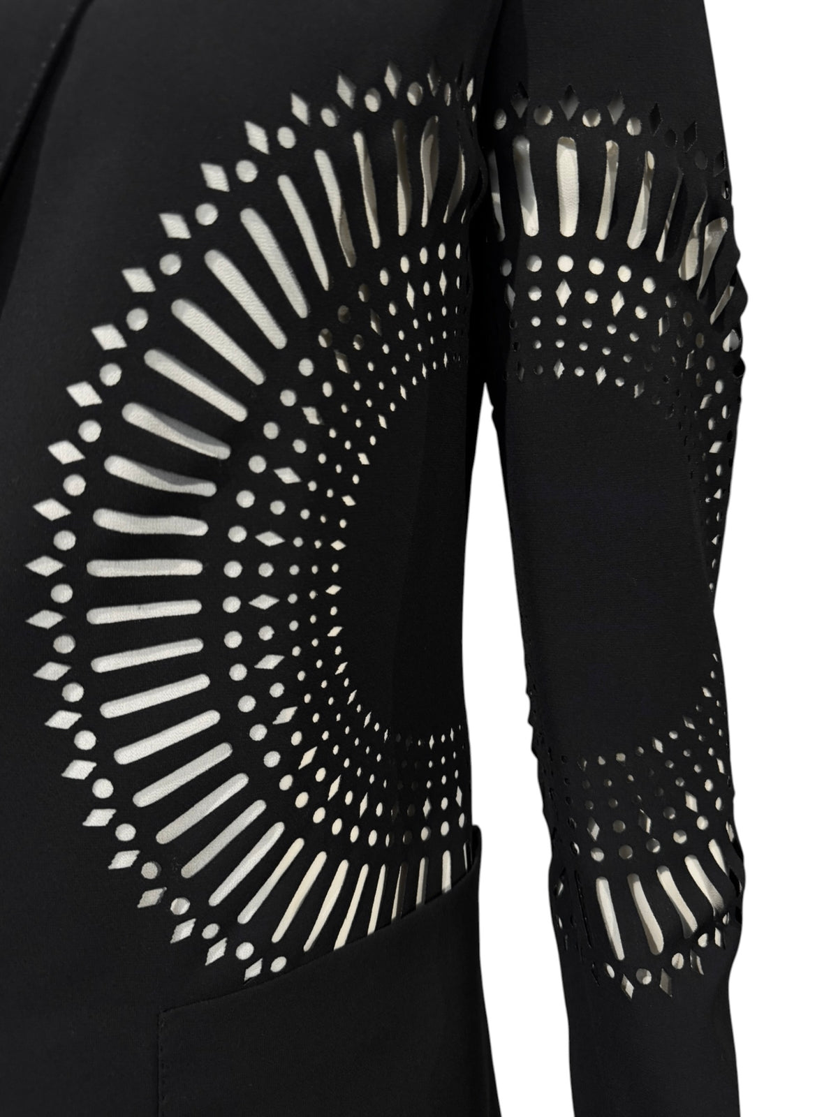 GIANFRANCO FERRÉ SS2004 BLACK CUT OUT BLAZER