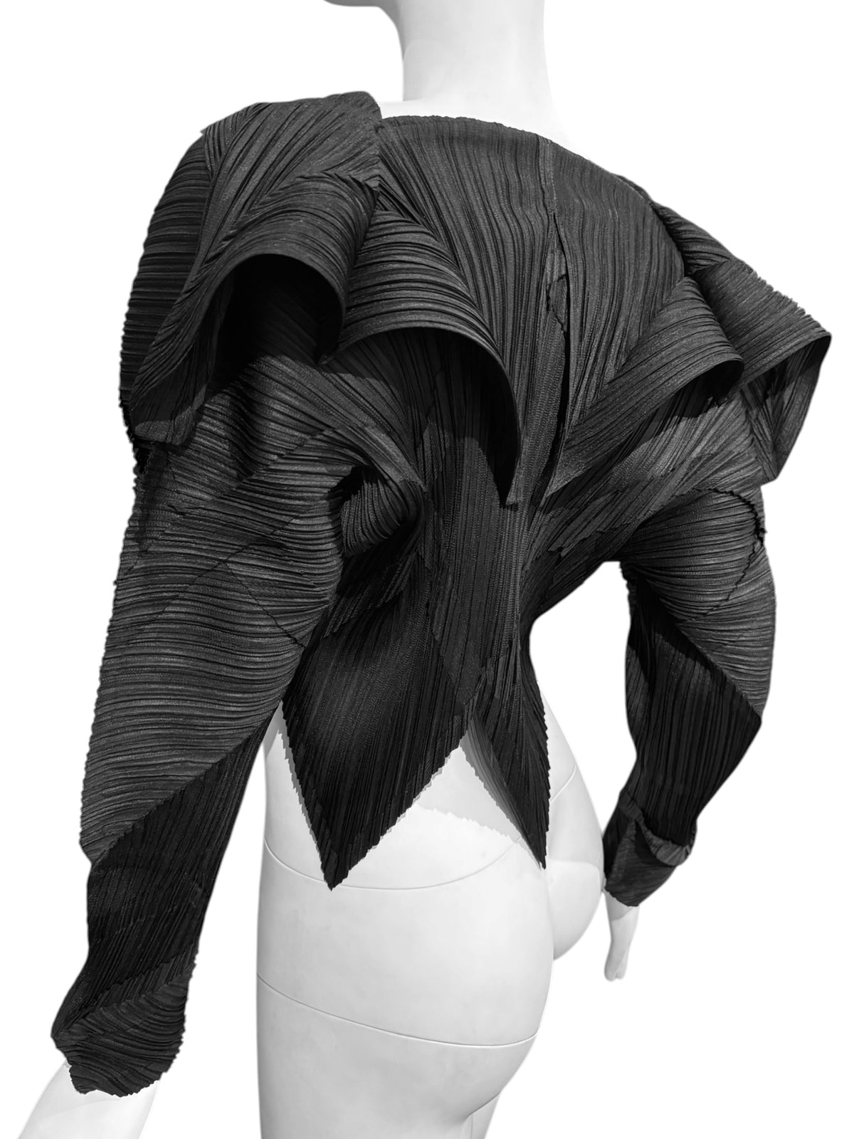 PLEATS PLEASE ISSEY MIYAKE FW2016 BLACK PLEATED JACKET