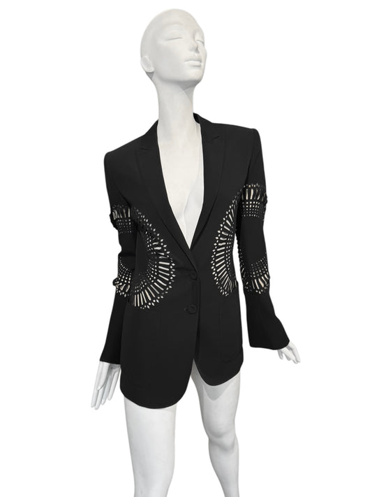 GIANFRANCO FERRÉ SS2004 BLACK CUT OUT BLAZER